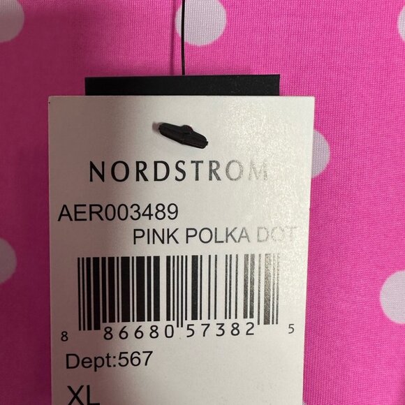 AFRM bodysuit Pink Polka Dot white brand new with tags XL Top stretchy cute - Picture 11 of 12